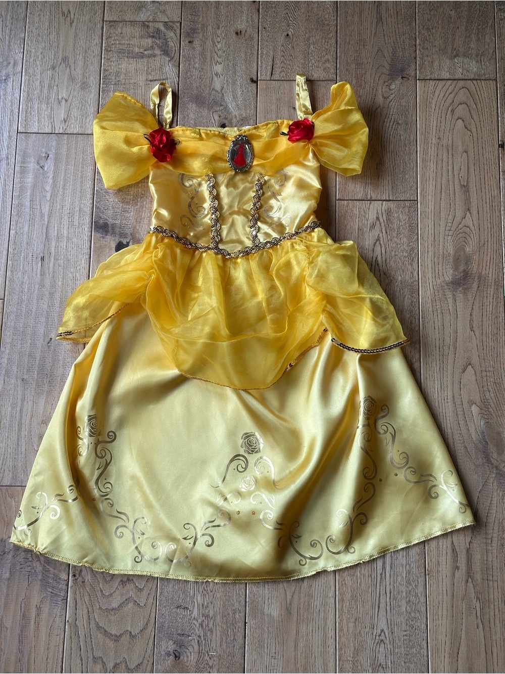 Disney Beauty and The Beast Princess Belle Dress Up Costume size 4 to 6